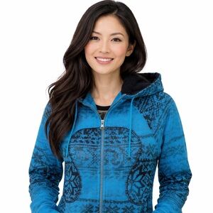 LULULEMON Scuba Special Edition Fair Isle Winter Snowflake Full Zip Jacket Sz 6